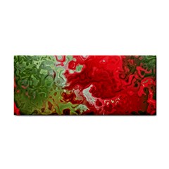 Abstract Stain Red Seamless Hand Towel by HermanTelo