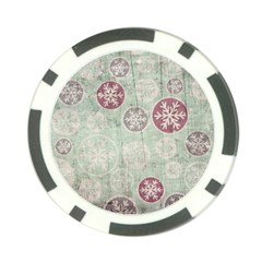 Background Christmas Vintage Old Poker Chip Card Guard by HermanTelo