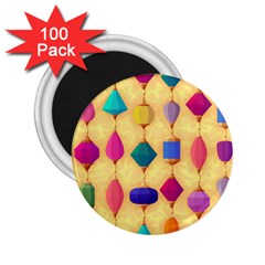 Colorful Background Stones Jewels 2 25  Magnets (100 Pack)  by HermanTelo