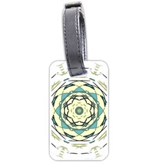 Circle Vector Background Abstract Luggage Tag (one Side) by HermanTelo