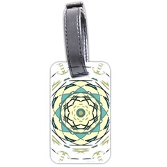 Circle Vector Background Abstract Luggage Tag (two Sides) by HermanTelo