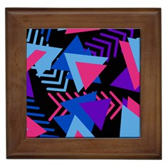 Memphis Pattern Geometric Abstract Framed Tiles by HermanTelo