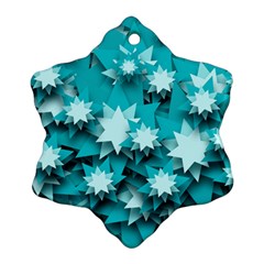 Stars Christmas Ice 3d Snowflake Ornament (two Sides) by HermanTelo