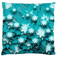 Stars Christmas Ice 3d Large Flano Cushion Case (two Sides) by HermanTelo