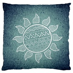 Sun Abstract Summer Large Flano Cushion Case (two Sides) by HermanTelo