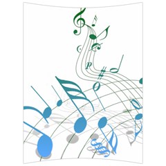 Music Notes Back Support Cushion by Bajindul