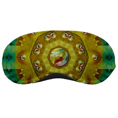 Mandala In Peace And Feathers Sleeping Mask by pepitasart