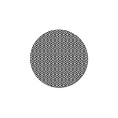 Ornate Oval Pattern Grey Black White Golf Ball Marker by BrightVibesDesign