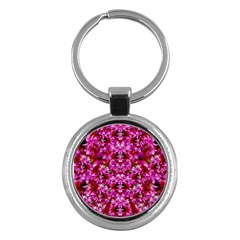 Flowers And Bloom In Sweet And Nice Decorative Style Key Chain (round) by pepitasart