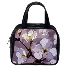 Peach Blossom Seamless Pattern Vector Classic Handbag (one Side) by Sobalvarro