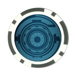 Technology Background Binary Poker Chip Card Guard Back