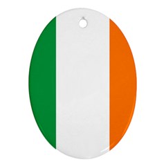 Flag Of Ireland Irish Flag Oval Ornament (two Sides) by FlagGallery