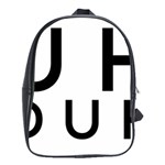 Uh Duh School Bag (XL) Front