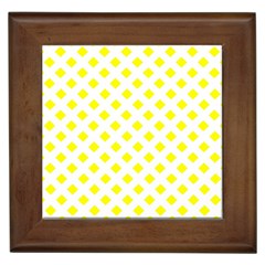 Yellow White Framed Tiles by HermanTelo