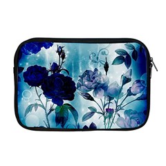 Wonderful Blue Flowers Apple Macbook Pro 17  Zipper Case by FantasyWorld7