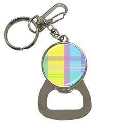 Easter Background Easter Plaid Bottle Opener Key Chain by Simbadda