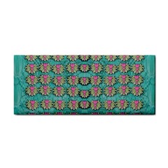 Lotus Bloom In The Sacred Soft Warm Sea Hand Towel by pepitasart