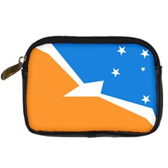 Flag Of Tierra Del Fuego Province, Argentina Digital Camera Leather Case by abbeyz71