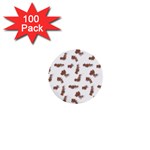 Casual 1  Mini Buttons (100 pack)  Front