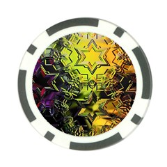 Background Star Abstract Colorful Poker Chip Card Guard (10 Pack) by HermanTelo