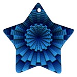 Mandala Background Texture Star Ornament (Two Sides) Front