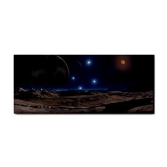 Lunar Landscape Star Brown Dwarf Hand Towel by Simbadda
