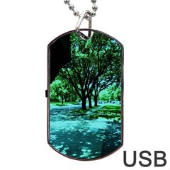Hot Day In Dallas 5 Dog Tag Usb Flash (two Sides) by bestdesignintheworld