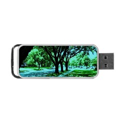 Hot Day In Dallas 5 Portable Usb Flash (one Side) by bestdesignintheworld