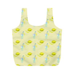 Lemonade Polkadots Full Print Recycle Bag (m) by bloomingvinedesign