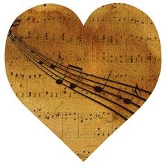 Background Music Wooden Puzzle Heart by Mariart