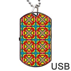 Seamless Dog Tag Usb Flash (one Side) by Sobalvarro