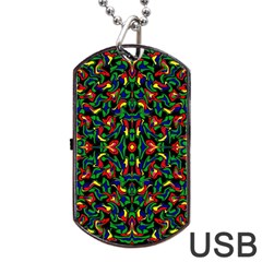 Abstract 45 Dog Tag Usb Flash (one Side) by ArtworkByPatrick