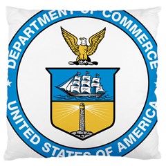 Seal Of United States Department Of Commerce Large Cushion Case (one Side) by abbeyz71