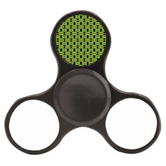 Green Black Abstract Pattern Finger Spinner by BrightVibesDesign