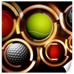 Sport Ball Tennis Golf Football Canvas 20  X 20  by HermanTelo