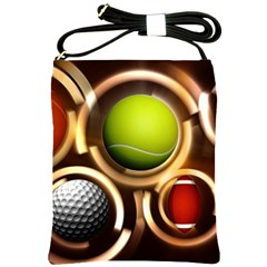 Sport Ball Tennis Golf Football Shoulder Sling Bag by HermanTelo