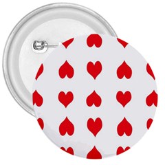 Heart Red Love Valentines Day 3  Buttons by HermanTelo