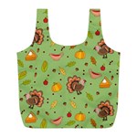 Thanksgiving Turkey pattern Full Print Recycle Bag (L) Back