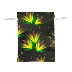 Floral Abstract Lines Lightweight Drawstring Pouch (m) by HermanTelo