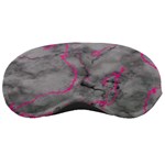 Marble light gray with bright magenta pink veins texture floor background retro neon 80s style neon colors print luxuous real marble Sleeping Mask Front