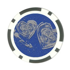 Heart Love Valentines Day Poker Chip Card Guard by HermanTelo