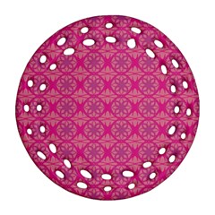 Background Texture Pattern Mandala Ornament (round Filigree) by HermanTelo