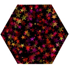 Seamless Star Texture Christmas Wooden Puzzle Hexagon by Wegoenart