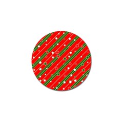 Christmas Paper Star Texture Golf Ball Marker (4 Pack) by Vaneshart