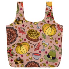 Thanksgiving Pattern Full Print Recycle Bag (xxxl) by Sobalvarro