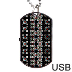 Illustrations Texture Dog Tag Usb Flash (two Sides) by Mariart