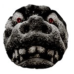 Monster Sculpture Extreme Close Up Illustration 2 Large 18  Premium Flano Round Cushions Front