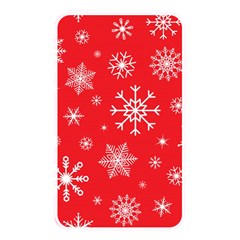 Christmas Seamless With Snowflakes Snowflake Pattern Red Background Winter Memory Card Reader (rectangular) by Vaneshart