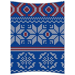 Beautiful Knitted Christmas Pattern Back Support Cushion by Vaneshart