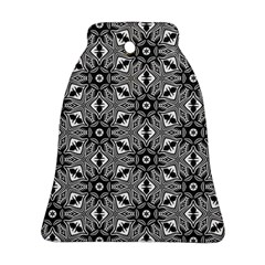 Black And White Pattern Ornament (bell) by HermanTelo